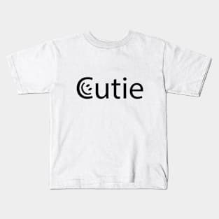 Cutie being cute Kids T-Shirt